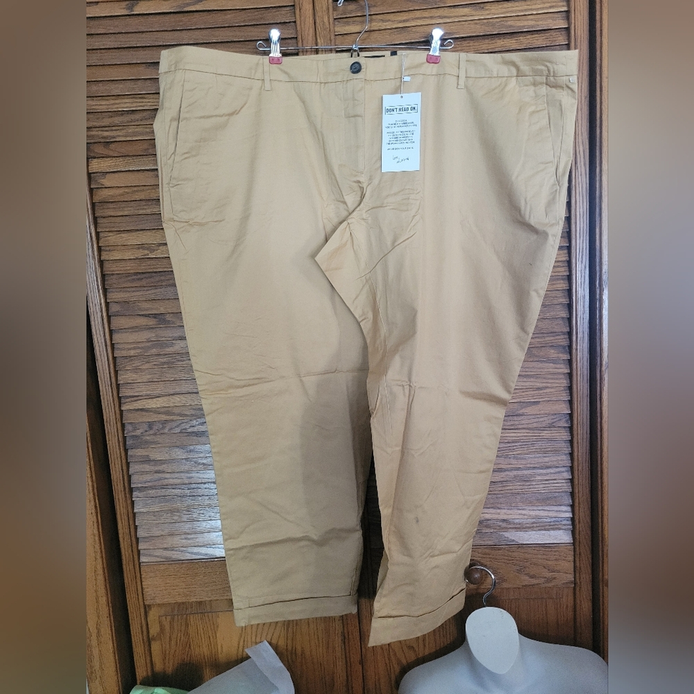 WILDFANG NWT The Essential Trouser Womans Size 26W Camel‎